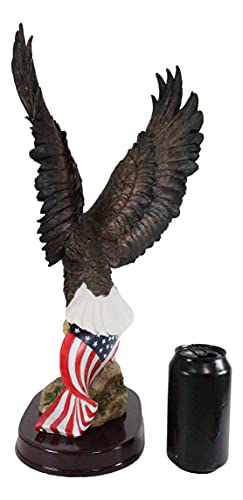 Estatua Decorativa Águila Calva Americana 18 pulg miniatura 6