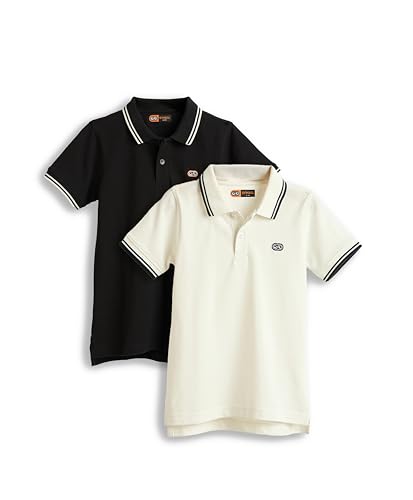 Image of Amazon Brand - Symbol Boys Cotton Rich Solid Polo Tshirt | Collar Tshirts | Half Sleeves | Plain-Regular Fit