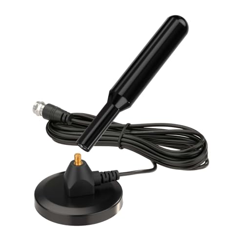 Antena DAB interior Superbat de 75 ohmios para receptor estéreo y radio FM con base imantada 6