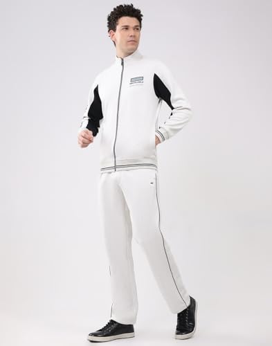 Image of Monte Carlo Men's Regular Fit Collared Neck Full Sleeve Printed Winter Tracksuit | Trendy Printed Design | Soft Warm Fabric | Stylish Winter Sports & Casual Wear for Men (Pack Of 1)