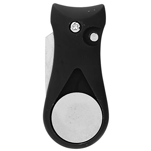 MAGT Golf Pitchgabel, 304 Edelstahl Golf Divot Tool ABS Kunststoffgriff Pitchgabel klappbar Golf Spring Divot Repair Pitch Putting Gabel Tool für das Training(Schwarz)