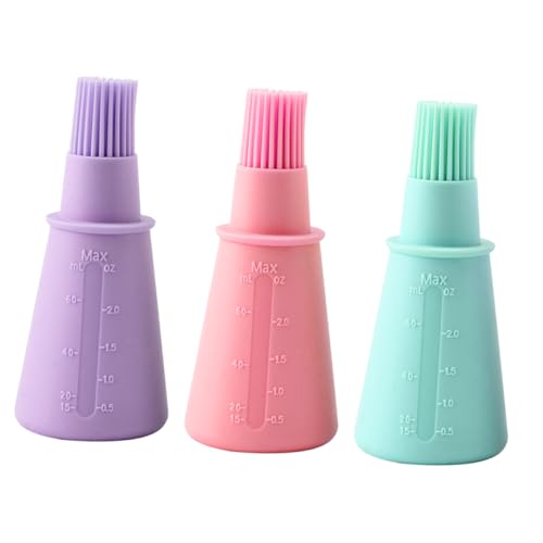 Totority 3pcs Silicone Oil Brush Bbq Basting Brushes for Grilling Baking and Cooking Easy to -grade Silicone for Marinades and Sauces No Included