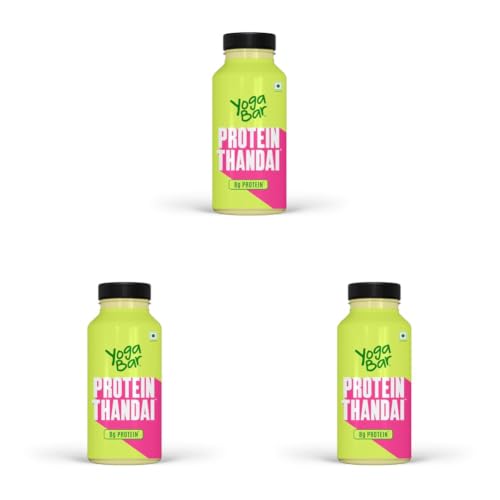 Image of Yogabar 8g Protein Thandai | Ready to Drink | Low Fat Festive Drink | High Protein Flavoured Milk (Pack of 3)