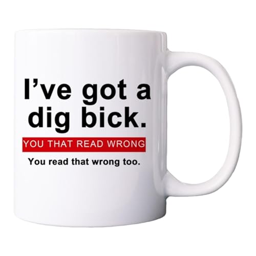Divertida taza, taza de café de cerámica con refranes, taza de café sexy novedosa divertida de cerámica | Taza de café sexy de 11 onzas, tiene una taza novedosa Divik para novio