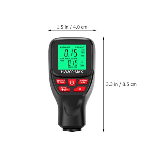 Medidor Digital de Espesor de Recubrimiento para Automóvil VICASKY con Pantalla Retroiluminada para Medición Precisa de Pintura Automotriz, Diseño Compacto y Portátil miniatura 6