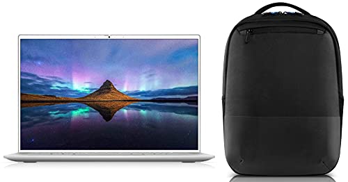 Image of Dell Inspiron 7400 14.5 QHD+ IPS Anti Glare Display 11th Gen Laptop (i5-1135G7 / 8 GB / 512 SSD /Nvidia MX 350 2 GB Graphics /Win 10 + MSO /Silver) D560381WIN9S Pro Slim Backpack 15