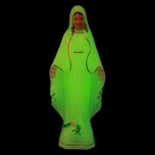 Estatua Virgen María que Brilla en la Oscuridad 8 pulg miniatura 4