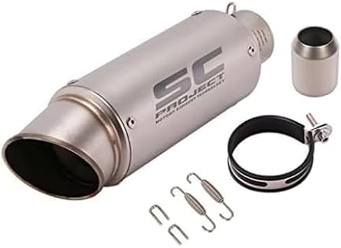 Bike Silencer Slip-On Muffler Motorcycle Exhaust Port Exhaust Pipe Insert Port 2.0 inches 50.8mm 2.36 inches 60mm 2.01 inches 51mm, A 2.01 inches 51mm, C Parallel Import Goods