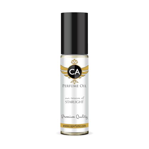 CA Perfume Impression of Starlight Unisex Fragrance Oil Amber Spicy Scent Long Lasting Perfumes for Women &amp; Men Travel Size TSA Ready Mini Parfum Body Oil Roll-on 0.33 Fl Oz 10ml