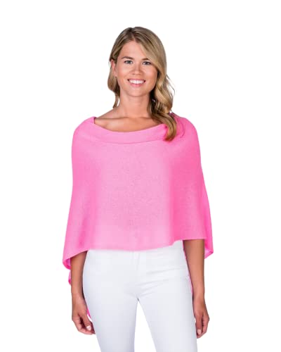 Image of CLAUDIA NICHOLE Womens 100% Cashmere Dress Topper - Cashmere Poncho Wrap