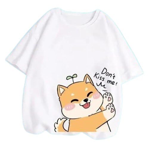 Image of Women Graphic Printed Round Neck Casual Relaxed Fit Comfort T Shirt Top for Daily Use