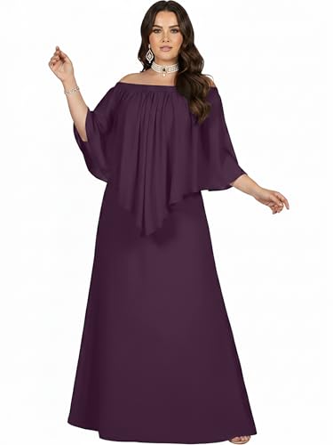 Image of KOH KOH Womens Strapless Off Shoulder Flattering Cocktail Maxi Dress Gown