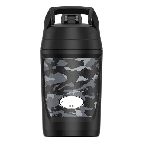 Image of Under Armour 32 oz Insulated Water Bottles - Sports Water Jug with Fence Hook, Leak Resistant for Baseball, Football & More, 32 oz Insulated, Black Woodland