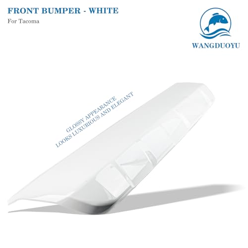 Image of Front Bumper Lower Valance Panel Skid Plate Black Compatible with 2016-2023 Toyota Tacoma - Replaces Part 53911-04210 TO1095205 (Super White-040)