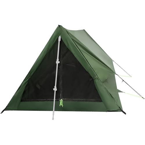 2-Person Trekking Pole Tent for Backpacking - Zenith 2.0 Ultralight 2 Person Backpacking Tent, Lightweight Waterproof Two Person A-Frame Hiking Shelter for Outdoor Camping, Scouts, Trekkers (No Poles)