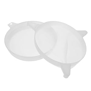 2pcs Honey Strainer Double Sieve Kitchen Nylon Mesh Filter Bucket Filter Honey Filter Bags Equipment Extraction Tool White