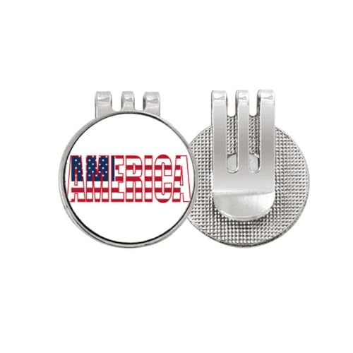 Marqueur de balle de golf en émail magnétique Ameusa no/no avec clip de chapeau