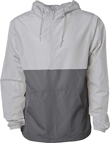 Independent Trading Co. Lightweight Windbreaker Pullover Jacket (EXP54LWP) -Black -M