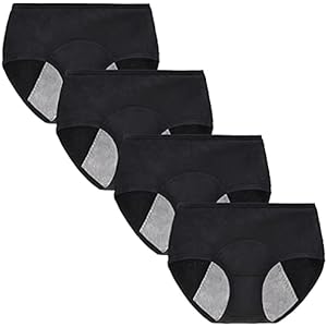 Yintry Tiener Meisjes Periode Ondergoed Menstruatie Slipje Lekvrije Mesh Katoen Dames Beschermende Slips Pack van 4