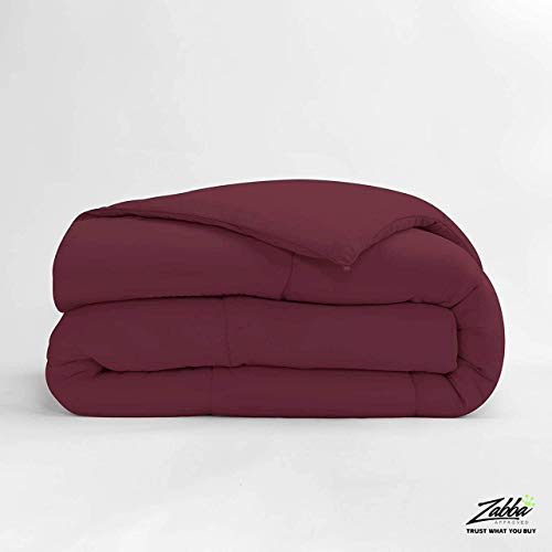 Beckham Hotel Collection 1300 Series - All Season - Luxury Goose Down Alternative Comforter - Hypoallergenic - Queen/Full - Burgundy