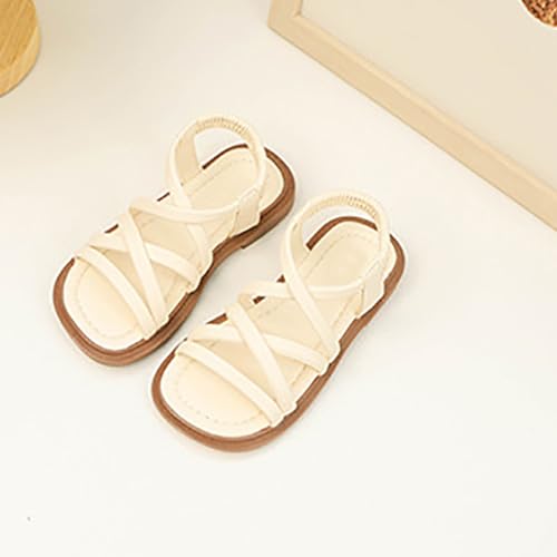 Girls Open Toe Sandals Kids Strap Flat Non-Slip Wedding Sandals Lightweight Breathable Casual Princess Dress Shoes2