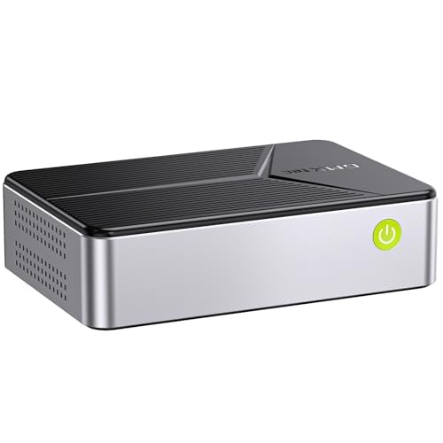 Mini PC Desktop Computer GMKtec NAS, G9 Intel N150 Dual Boot Linux+OS 12GB DDR5 64GB EMMC + 512GB M.2 SSD, 4*M.2 NVMe Slots, Dual NIC 2.5GbE, USB-C/USB 3.2 10Gbps, Network Attached Storage