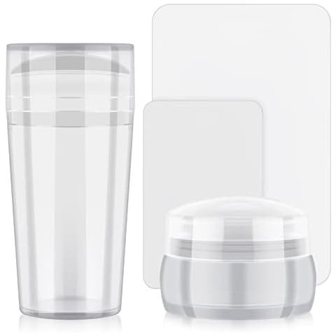 EBANKU 2PCS Nail Art Stamper Cover