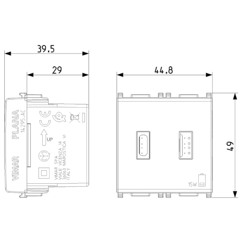 Alimentador USB de pared doble para eliminar cargadores de los enchufes de la cocina 3