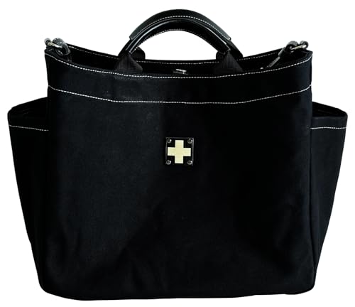 [木の庄帆布] KinoshoTRANSIT A4トートバッグ ビジネス キャンバス ブリーフケース A4サイズトート K-KHG-A401T 国産 2023年モデル (09 ブラック)