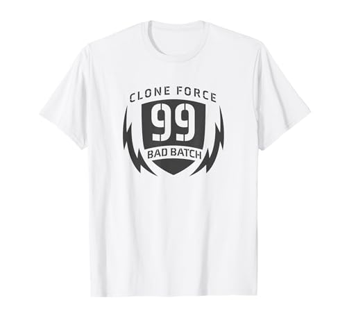 T-shirt Star Wars avec motif éclair imprimé haute qualité Clone Force 99