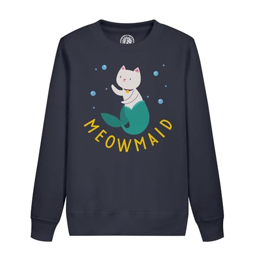 Sweatshirt enfant Meowmaid motif animaux de la mer pour le quotidien
