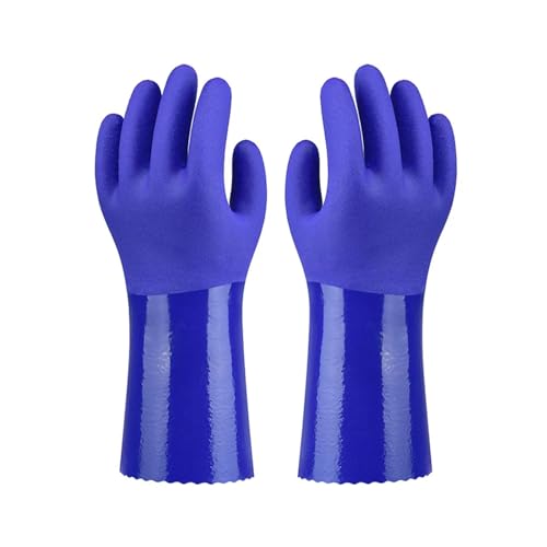 WJIAYAO Guanti per la pulizia Guanti da lavoro di sicurezza riutilizzabili for impieghi gravosi for la casa in gomma for pulizia in antiscivolo resistenti all'usura