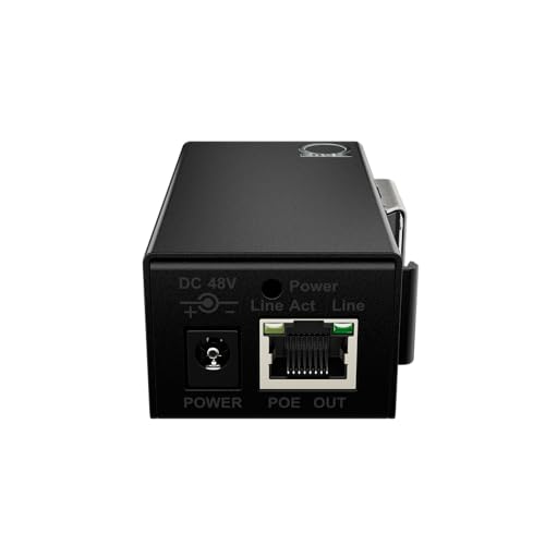 Image of PoE Powered Ethernet Extender Over 2-Wire or Coax | Master Side PD - No Local Power Needed | Up to 800 m (500 m PoE) | LAN & PoE Repeater Booster Bridge | DIN-Rail or Wall Mount