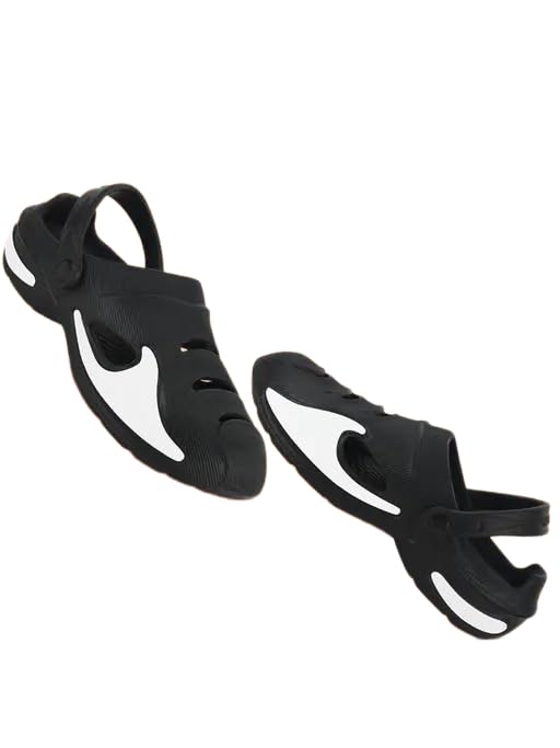 Image of Anti-Slip Work Clogs for Men - Durable and Comfortable Black Clog 6278