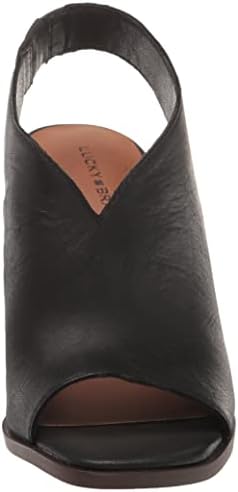 Lucky Brand Women's Lordyn Slingback Wedge Sandal, Black, 5.5 | Image 1