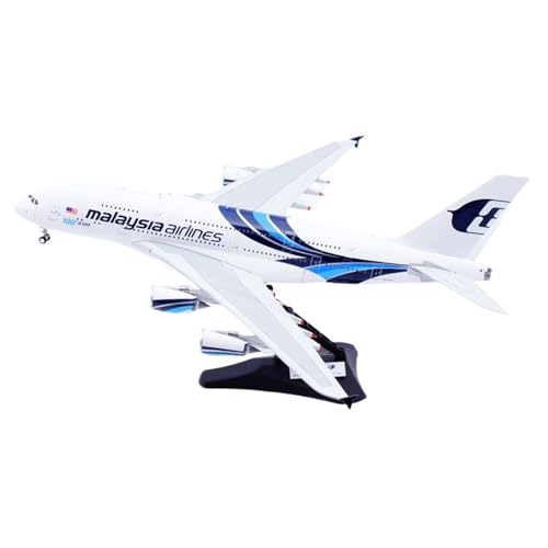 Modelo de avión Malaysia Airlines A380 réplica escala 1:200 miniatura coleccionable de 36 cm 9M-MNF