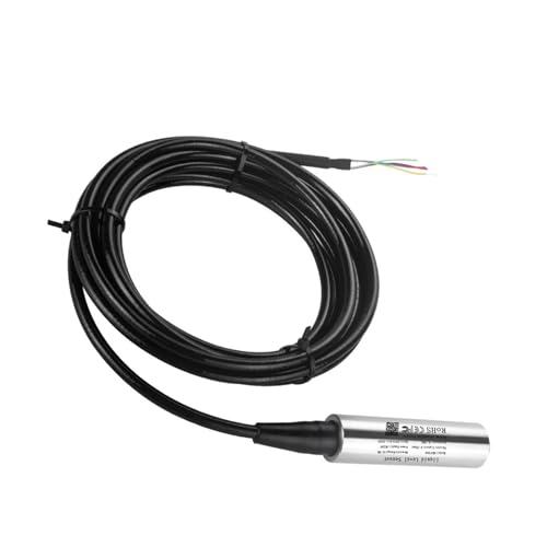 ULBTLUOYV Sensor de nivel de agua RS485 de 4 a 20 mA, rango de 0 a 500 m, transmisor de presión de líquido personalizado, IP68, impermeable, CC 12-36 V (salida de 0-5 V, rango de 2 m, cable de 5 m)