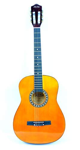 Mike Music 34-Inch Classical Wooden Guitar Set with Bag - Perfect for Beginners and Intermediate Players(34C, Brown)