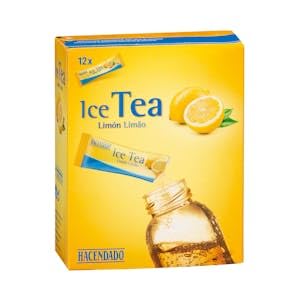 Refresco té sabor limón Hacendado para diluir Caja 12 sobres (36 g) Pack 2