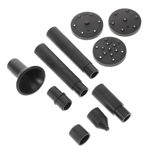BESPORTBLE 10 Piezas boquilla de fuente pequeña fuente solar para baño de pájaros bomba de agua solar para baño de pájaros Accesorios para estanques de mesa reemplazo de fuente solar Black
