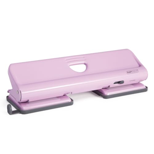 Rapesco 1347 Perforadora Metálica de 4 Agujeros 720, Rosa