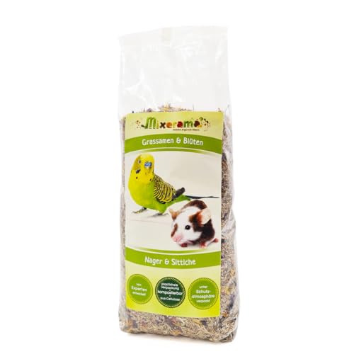 Mixerama Grassamen & Blüten - Ergänzung zum Futter für Ratten Mäuse Zwerghamster und Sittiche – Bild 6