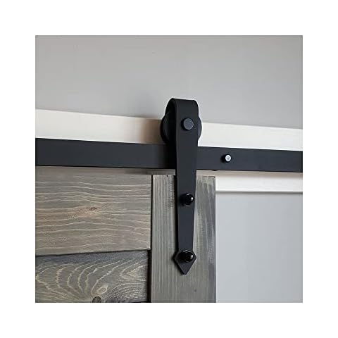 XSNEWLIFE 6FT/183 cm Barn Door Kit Sliding Barn Door Hardware Kit Sliding Door Kits Barn Door Hardware for Single Door Cover