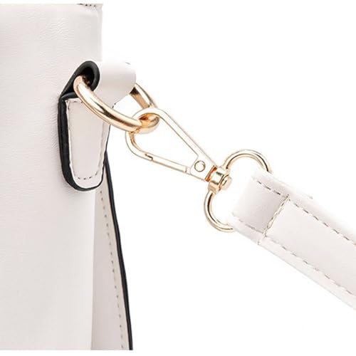 Women PU Leather Shoulder Crossbody Bag with Cute Cat Ear Top Handle Solid Handbag Large Capacity Messenger Bag Purse3