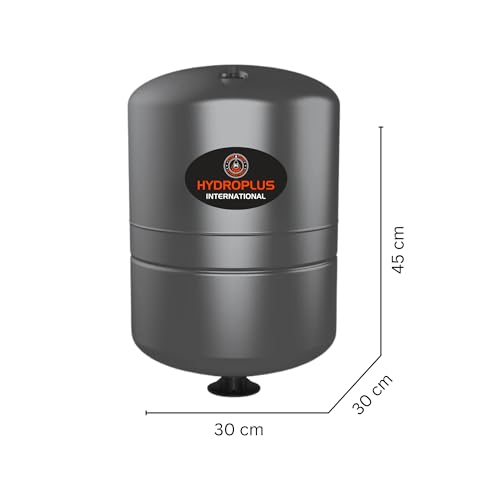 Image of HYDRO TANK PLUS 24L Hydro Pneumatic Pressure Tank | Compatible with Grundfos Pumps | Grey Pressure Booster Vessel for Water Supply & Pump Systems - Gray
