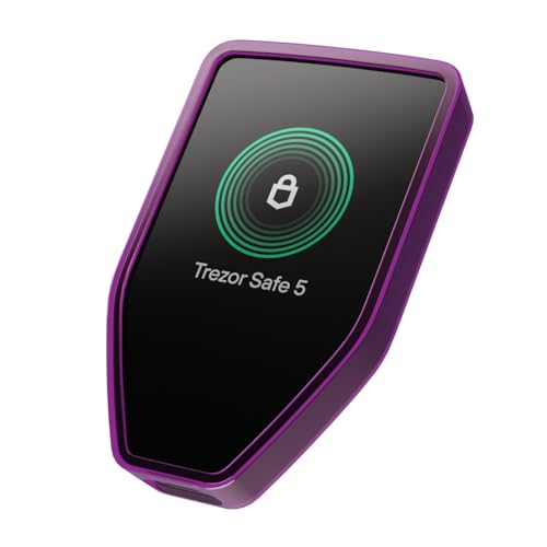 Trezor Funda de silicona para parachoques Safe 5 - Funda protectora que absorbe los golpes (violeta transparente)