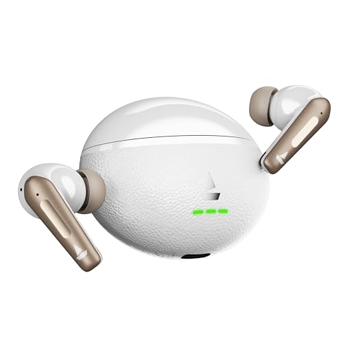 boAt Airdopes Prime 512 (2026 Launch) Volume Swipe Control, 4Mics AI-ENx, 50H Battery, Multi Connect, App Support, BT v6.1, Bluetooth Earbuds, TWS Ear Buds Wireless Earphones with mic(Moonstone White)