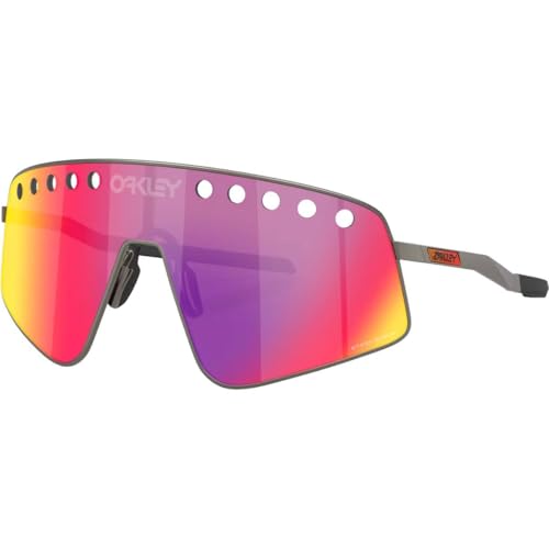 Image of Oakley Sunglasses for Men - OO6025 Sutro TI Sweep Sunglasses with Rimless Titanium Frames PRIZM Lenses