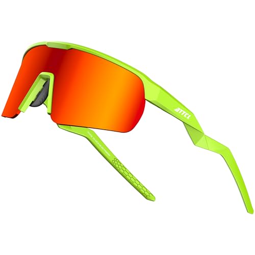 Image of ATTCL Sports Sunglasses for Men Women: UV400 Protection Running Sunglasses Wrap Around Glasses for Cycling Baseball Fishing