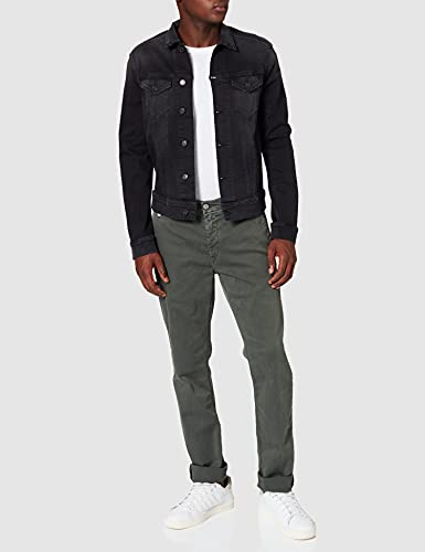 REPLAY MV842 Giacca Jeans, Nero (098 Black), S